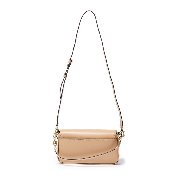 BRADSHAW SHOULDER BAG IN SMOOTH LEATHER Woman Camel