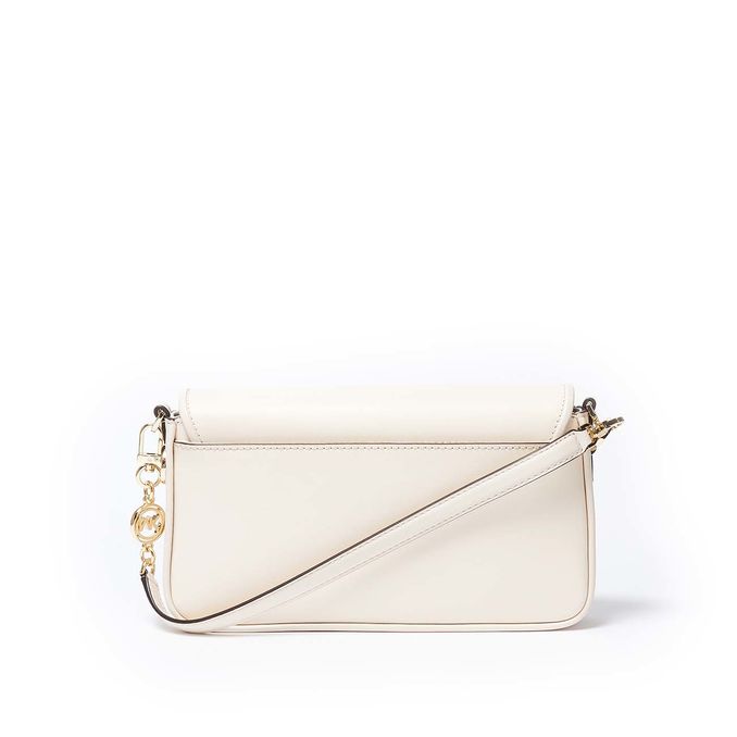MICHAEL KORS BRADSHAW SHOULDER BAG IN SMOOTH LEATHER Woman Light cream