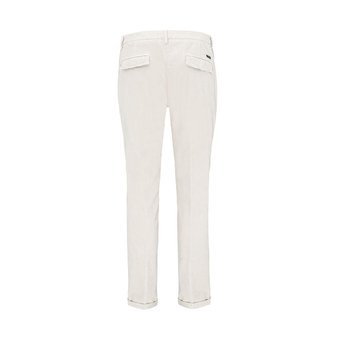 BRANDON CHINO TROUSERS IN STRIPED VELVET Man Panna