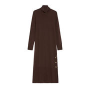 BRISTLE WOOL CASHMERE BLEND DRESS Woman Marrone BRISTLE WOOL CASHMERE BLEND DRESS Woman Marrone