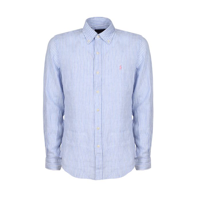 white polo button down shirt