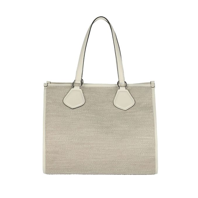CABAS SUMMER TOTE MEDIUM SHOPPING BAG Natur Blanc