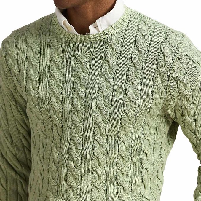 CABLE-KNIT SWEATER
