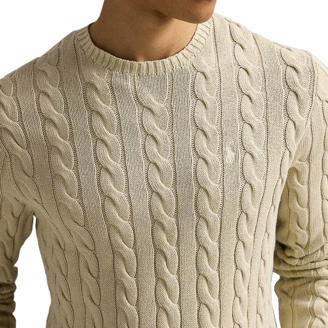 CABLE-KNIT SWEATER