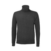 CALLAHAN TURTLENECK IN ETCHED MERINOS WOOL Man Grigio Scuro CALLAHAN TURTLENECK IN ETCHED MERINOS WOOL Man Grigio Scuro