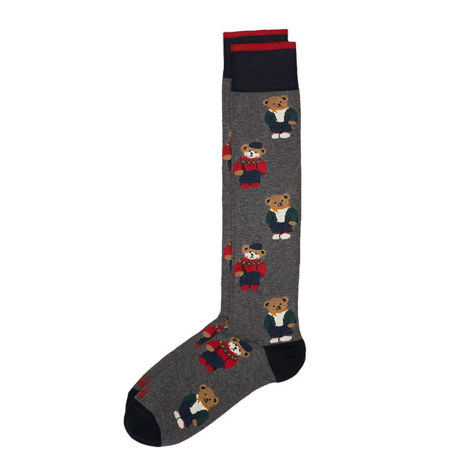 CALZE FUNNY BEAR Unisex Grigio Scuro