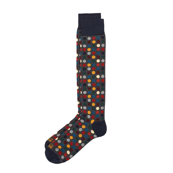 CALZE POIS MULTICOLOR Uomo Grigio Scuro 