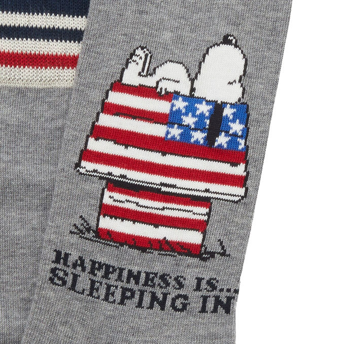 CALZE SLEEPING SNOOPY U.S.A. Unisex Dark Grey