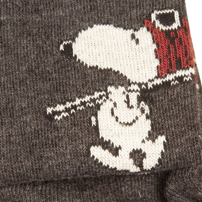 CALZE SNOOPY SKI ALL OVER Unisex Dark Grey