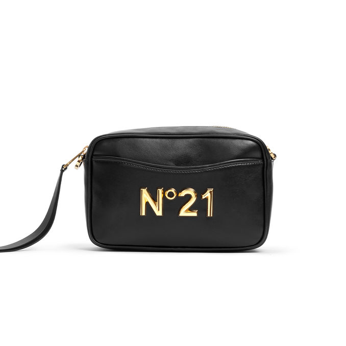 CAMERA BAG IN LEATHER Woman Black