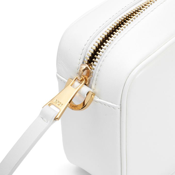 CAMERA BAG IN LEATHER Woman White