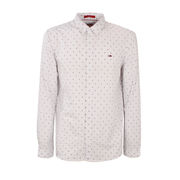 CAMICIA ESSENTIAL CON MICRO STAMPA Uomo Bianco CAMICIA ESSENTIAL CON MICRO STAMPA Uomo Bianco