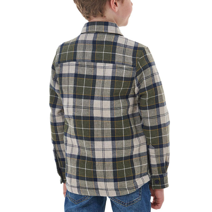CAMICIA OVER Kid Forest Mist Tartan 