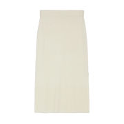 CANARY WOOL BLEND CACHMERE SKIRT Woman Ivory White CANARY WOOL BLEND CACHMERE SKIRT Woman Ivory White