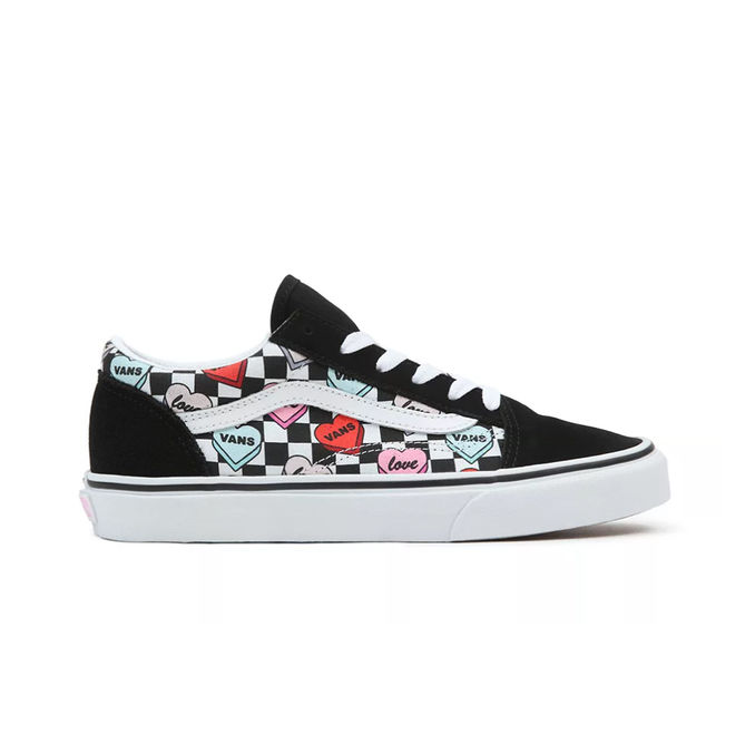 CANDY HEARTS OLD SKOOL SNEAKERS Unisex Black True White