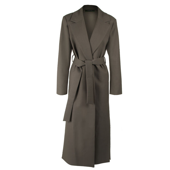 CAPOTTO LUNGO COLLO REVER Donna Salvia