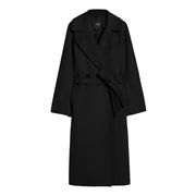CAPPOTTO RESINA DRAP DI PURA LANA Donna Nero CAPPOTTO RESINA DRAP DI PURA LANA Donna Nero