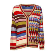 CARDIGAN AUSTER Woman Fairisle Patch  CARDIGAN AUSTER Woman Fairisle Patch