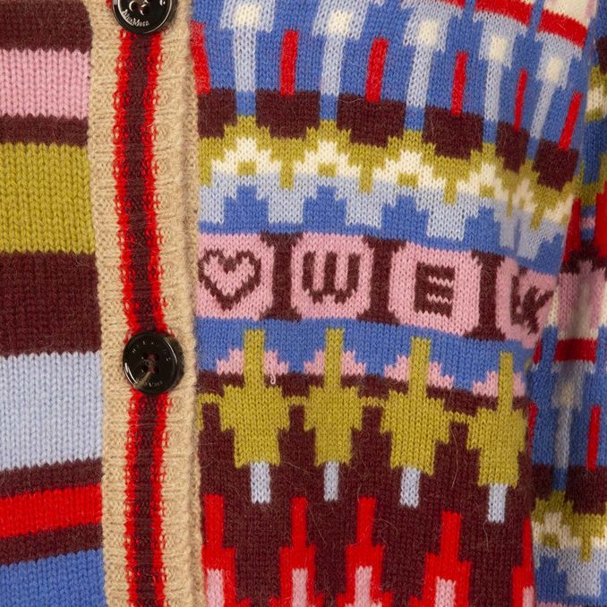 CARDIGAN AUSTER Woman Fairisle Patch