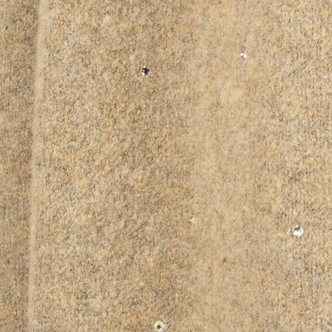 CARDIGAN CON STRASS Woman Beige