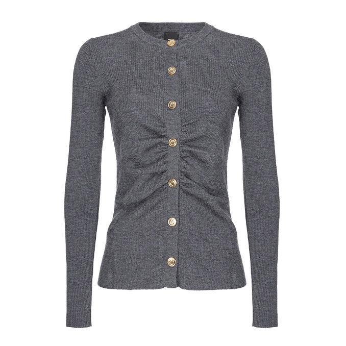 CARDIGAN EVELIGNESE Woman Dark Grey 