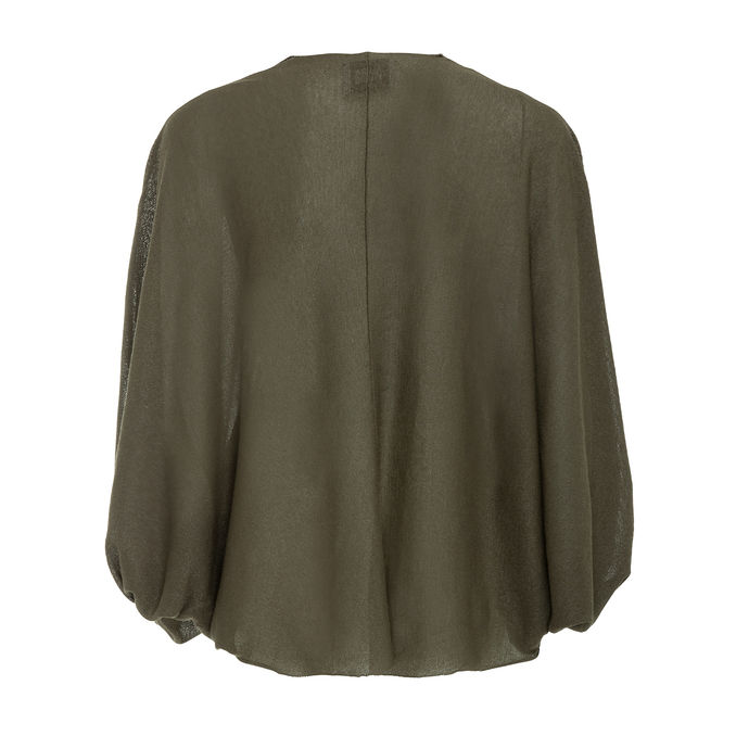 CARDIGAN WET LOOK Woman Root