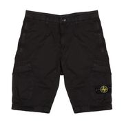 CARGO SHORTS IN STRETCH COTTON Kids Black CARGO SHORTS IN STRETCH COTTON Kids Black