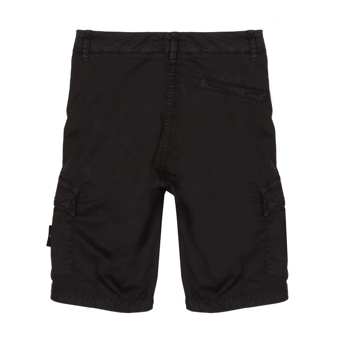 CARGO SHORTS IN STRETCH COTTON Kids Black