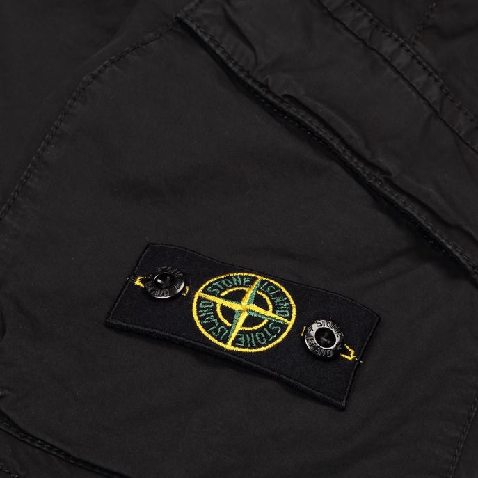 CARGO SHORTS IN STRETCH COTTON Kids Black