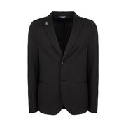 CASUAL JACKET IN HONEYCOMB JERSEY Man Black CASUAL JACKET IN HONEYCOMB JERSEY Man Black