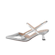 CHANEL AMAI SLINGBACK Woman Silver  CHANEL AMAI SLINGBACK Woman Silver