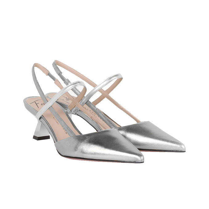 CHANEL AMAI SLINGBACK Woman Silver