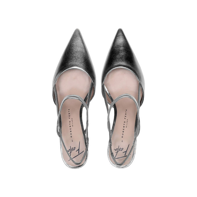 CHANEL AMAI SLINGBACK Woman Silver