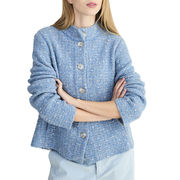 CHANEL-STYLE BOUCLE JACKET WITH BUTTONS CHANEL-STYLE BOUCLE JACKET WITH BUTTONS