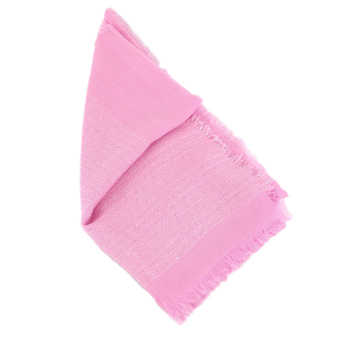 CHECK STOLE Woman Pink