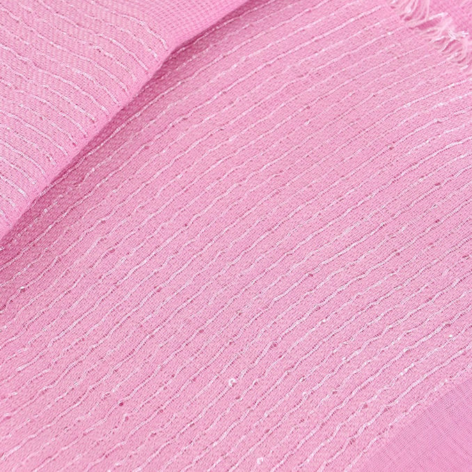 CHECK STOLE Woman Pink