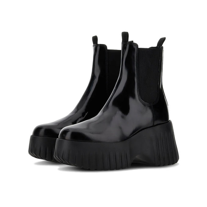 CHELSEA BOOOTS H-STRIPES Woman Black