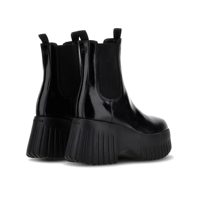 CHELSEA BOOOTS H-STRIPES Woman Black