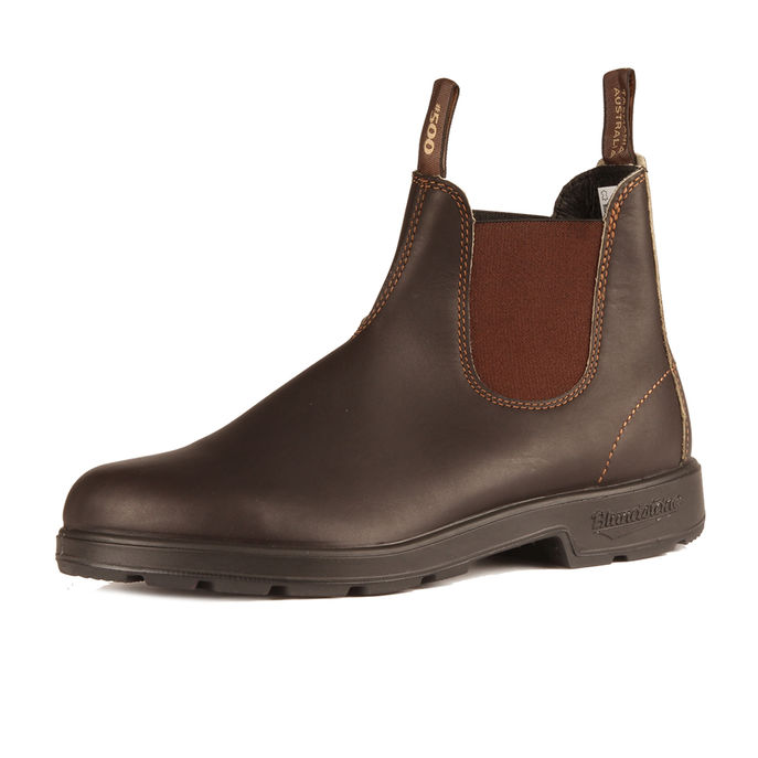  CHELSEA BOOTS IN WATERPROOF LEATHER Man Stout Brown