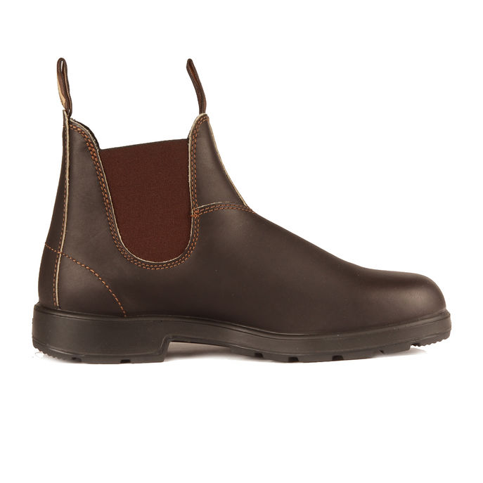  CHELSEA BOOTS IN WATERPROOF LEATHER Man Stout Brown