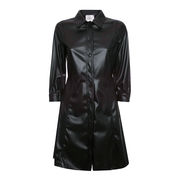 CHEMISIER PROFETA AT KNEELS ECO LEATHER Woman Black CHEMISIER PROFETA AT KNEELS ECO LEATHER Woman Black