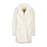 CHIARA JACKET IN FAUX FUR WITH REVER Woman White CHIARA JACKET IN FAUX FUR WITH REVER Woman White