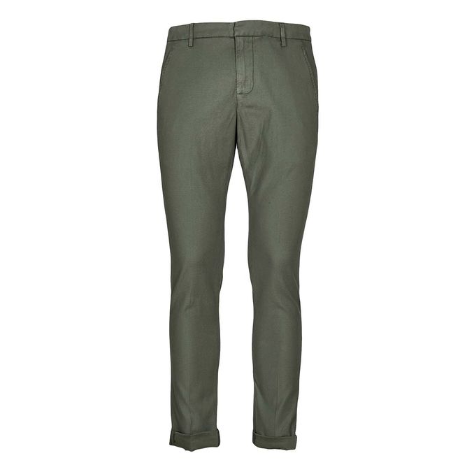 CHINO GAUBERT TROUSERS Man Verde Militare