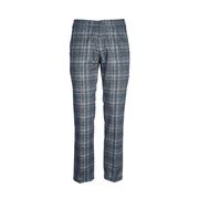 CHINO TROUSERS WITH PINSTRIPE PATTERN Man Blue CHINO TROUSERS WITH PINSTRIPE PATTERN Man Blue