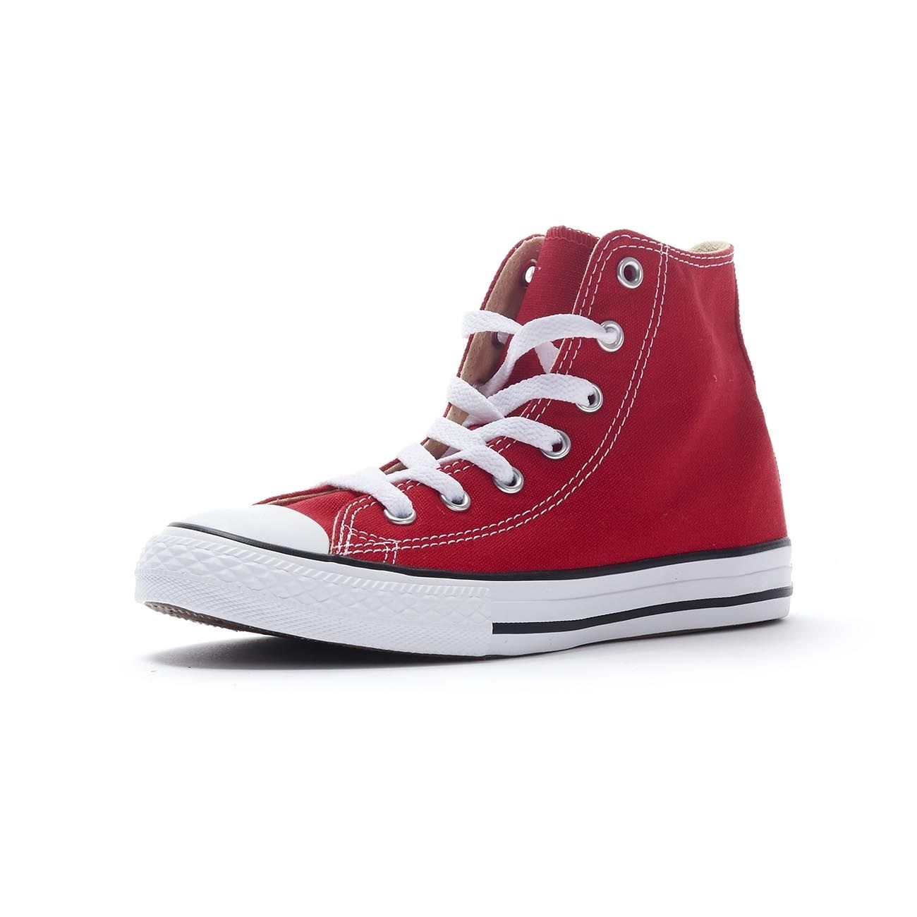 Red converse hot sale tennis shoes