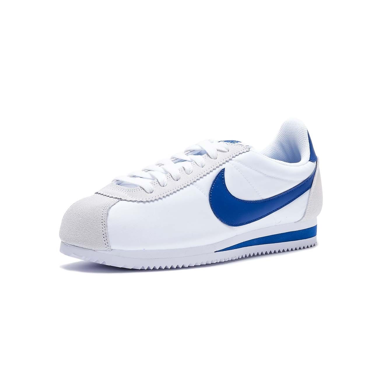 nike classic cortez blue white