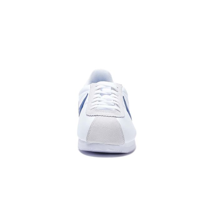 nike classic cortez nylon white gym blue