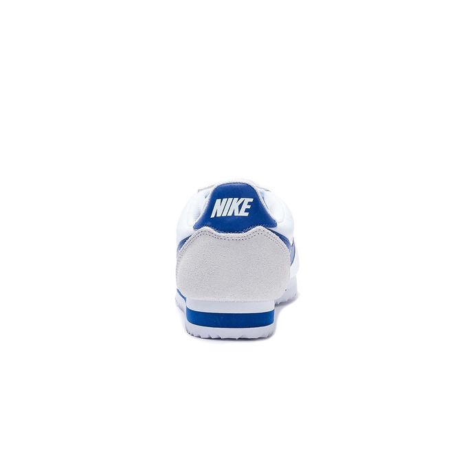 nike classic cortez nylon white gym blue