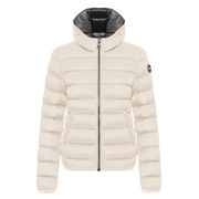 CLASSIC DOWN JACKET WITH FIXED HOOD Woman Incense/ Dark Steel CLASSIC DOWN JACKET WITH FIXED HOOD Woman Incense/ Dark Steel