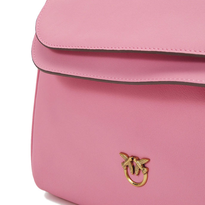 CLASSIC HOBO LEAF BAG Woman Pink Marino Antique Gold